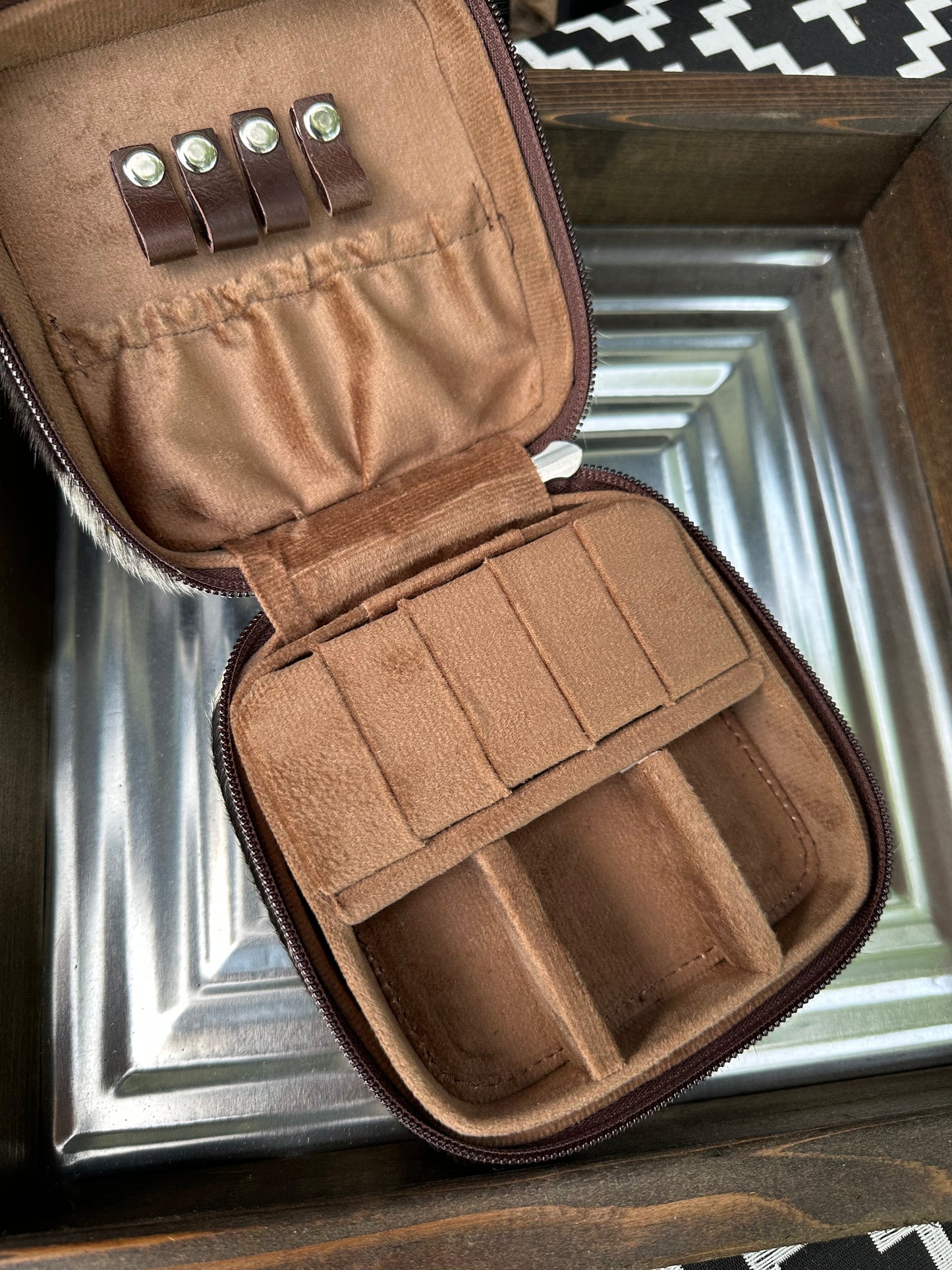 Cowhide Jewelry Box