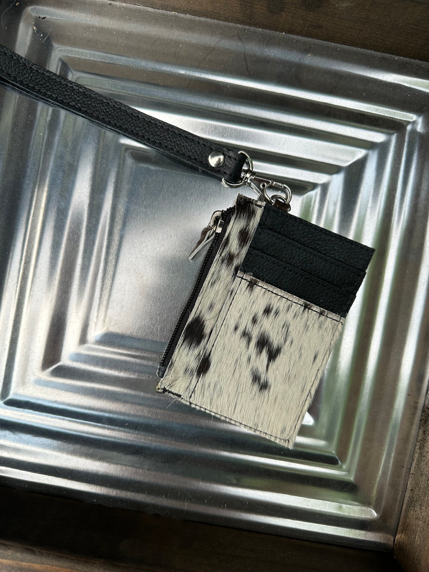 Cowhide Wristlet