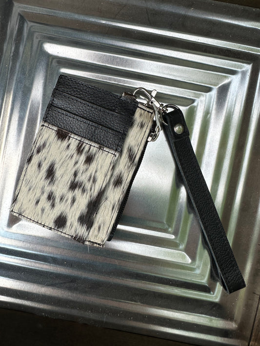 Cowhide Wristlet