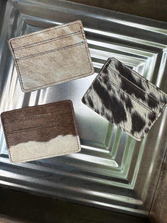 Cowhide Card Holders
